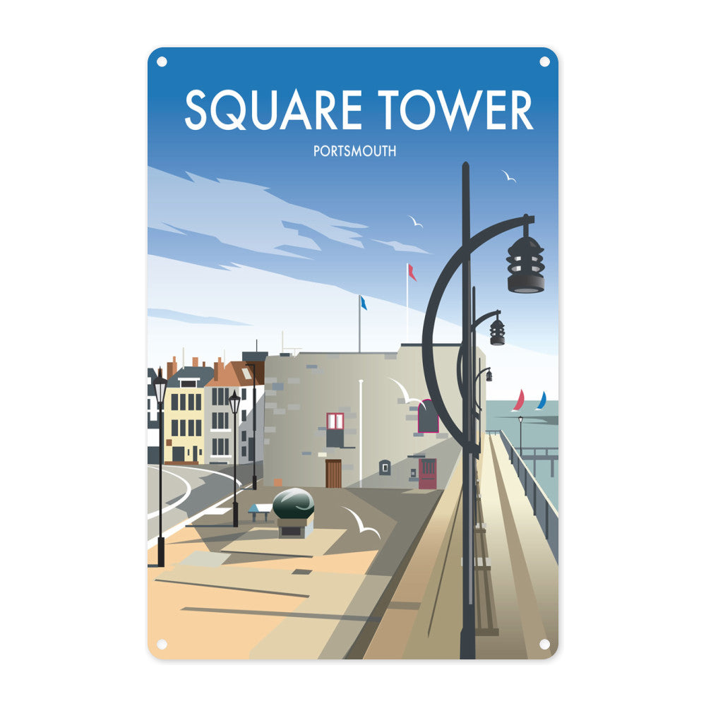 Square Tower, Portsmouth Metal Sign