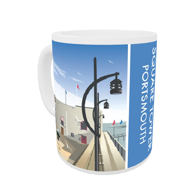 Square Tower, Portsmouth Coloured Insert Mug