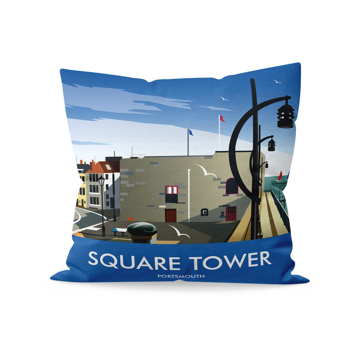 Square Tower, Portsmouth Fibre Filled Cushion