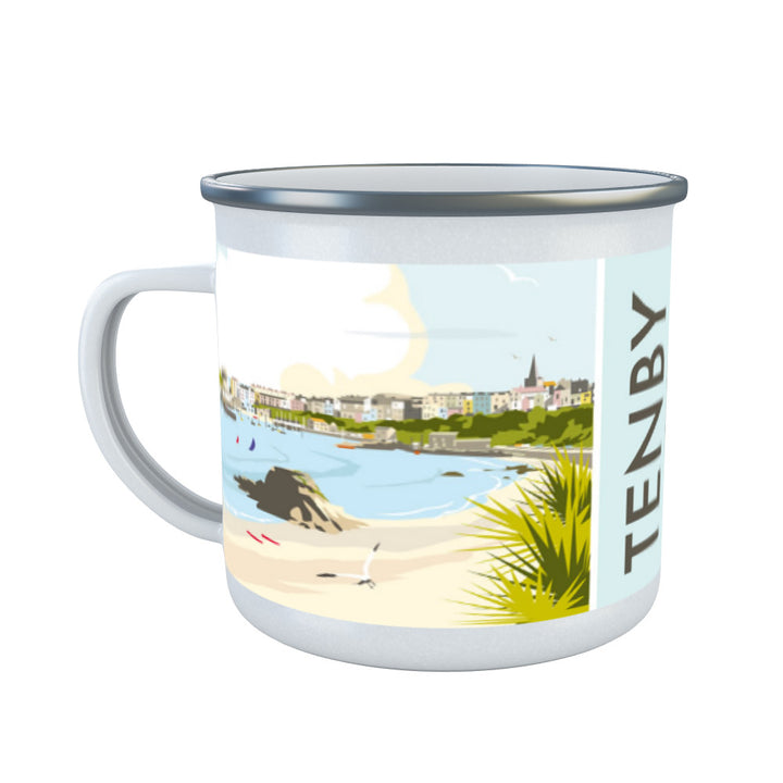 Tenby, Wales Enamel Mug