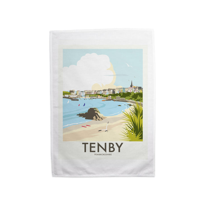 Tenby, Wales Tea Towel