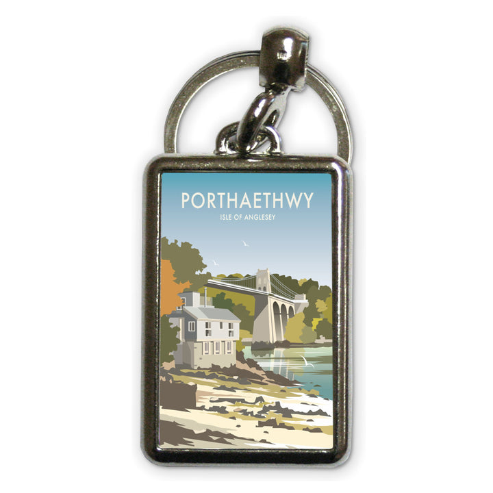 Porthaethwy, Isle of Anglesey Metal Keyring