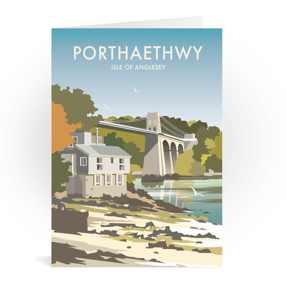 Porthaethwy, Isle of Anglesey Greeting Card 7x5