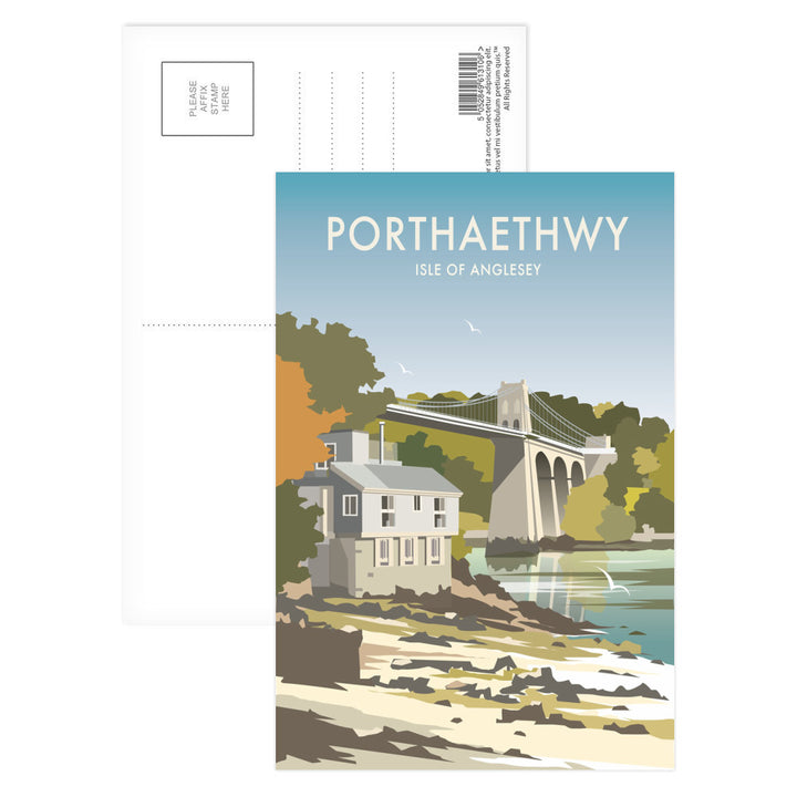 Porthaethwy, Isle of Anglesey Postcard Pack