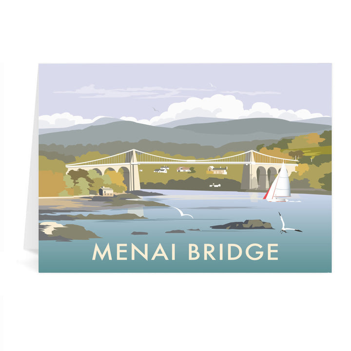 Menai Bridge Greeting Card 7x5