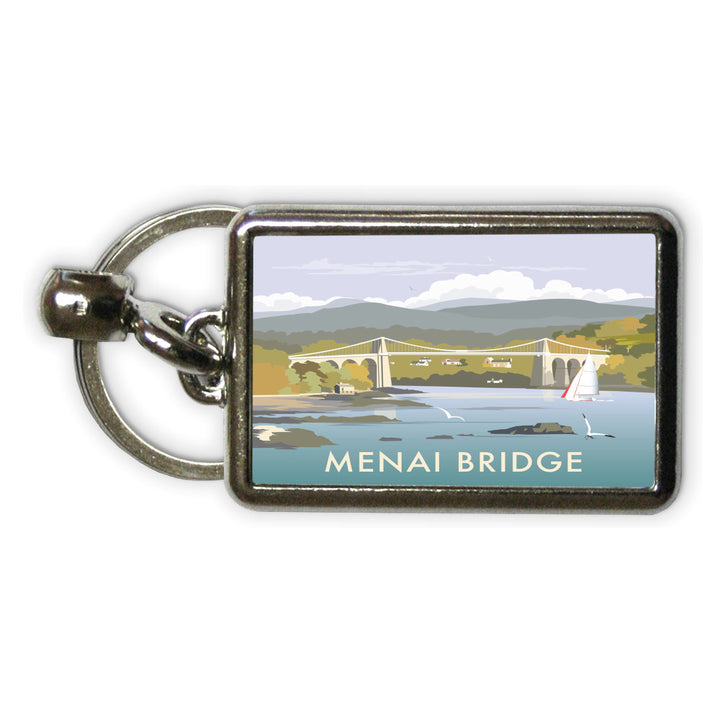 Menai Bridge Metal Keyring