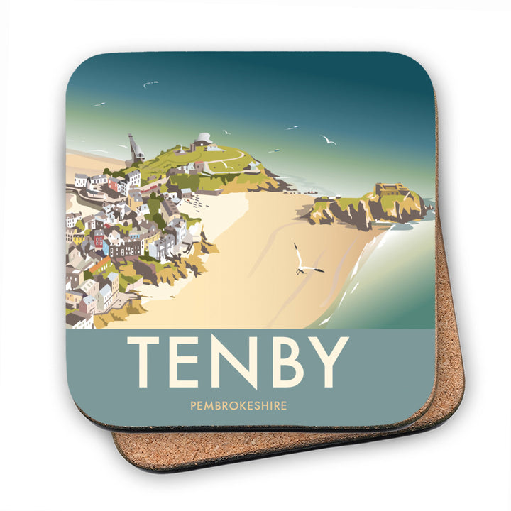Tenby, South Wales MDF Coaster