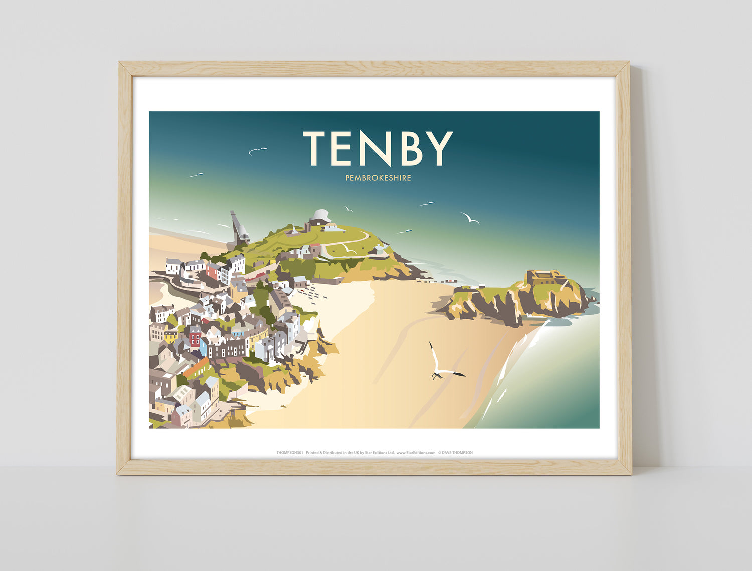 Tenby, South Wales - Art Print