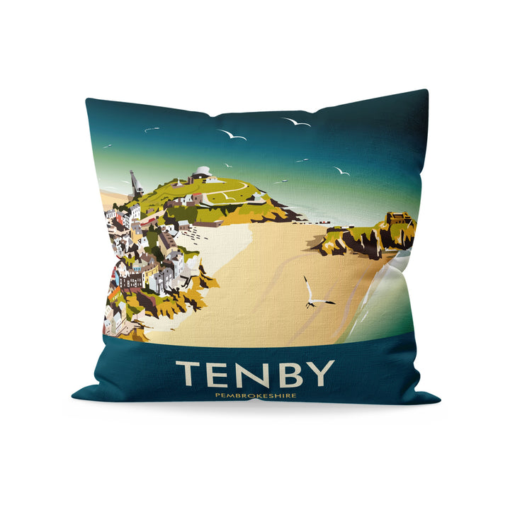 Tenby, South Wales Fibre Filled Cushion