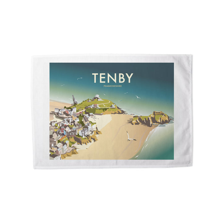 Tenby, South Wales Tea Towel