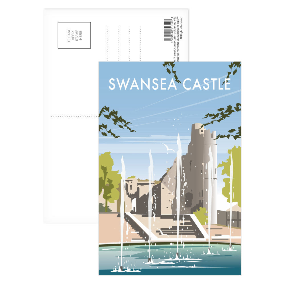 Swansea Castle, South Wales Postcard Pack