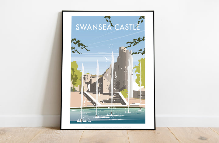 Swansea Castle, South Wales - Art Print