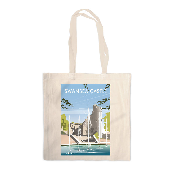 Swansea Castle, South Wales Canvas Tote Bag