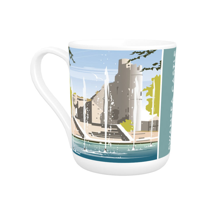 Swansea Castle, South Wales Bone China Mug