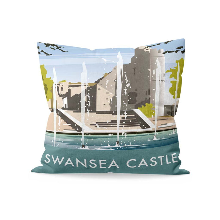 Swansea Castle, South Wales Fibre Filled Cushion