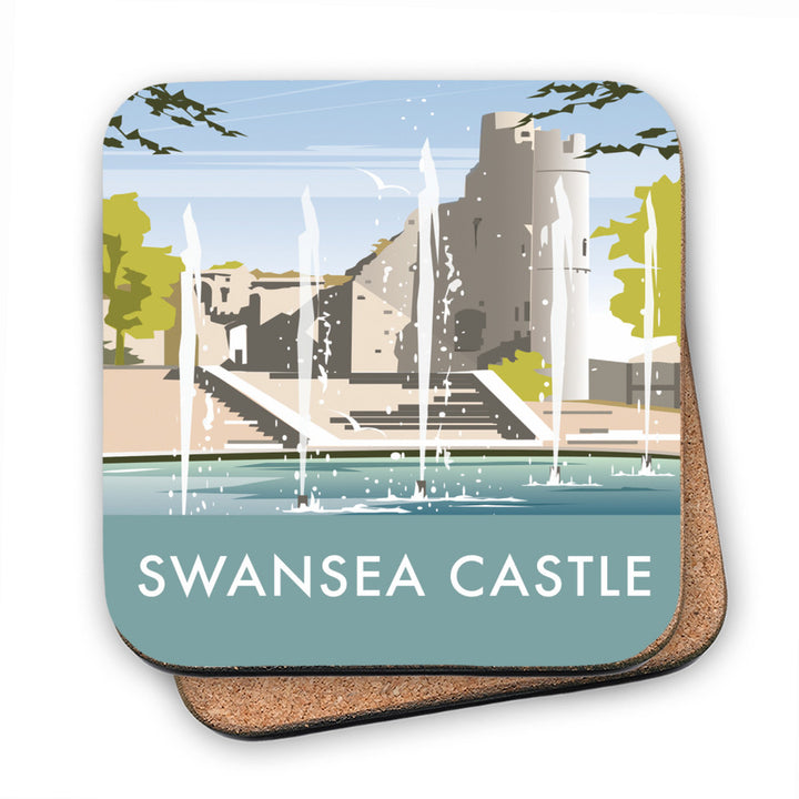Swansea Castle, South Wales MDF Coaster