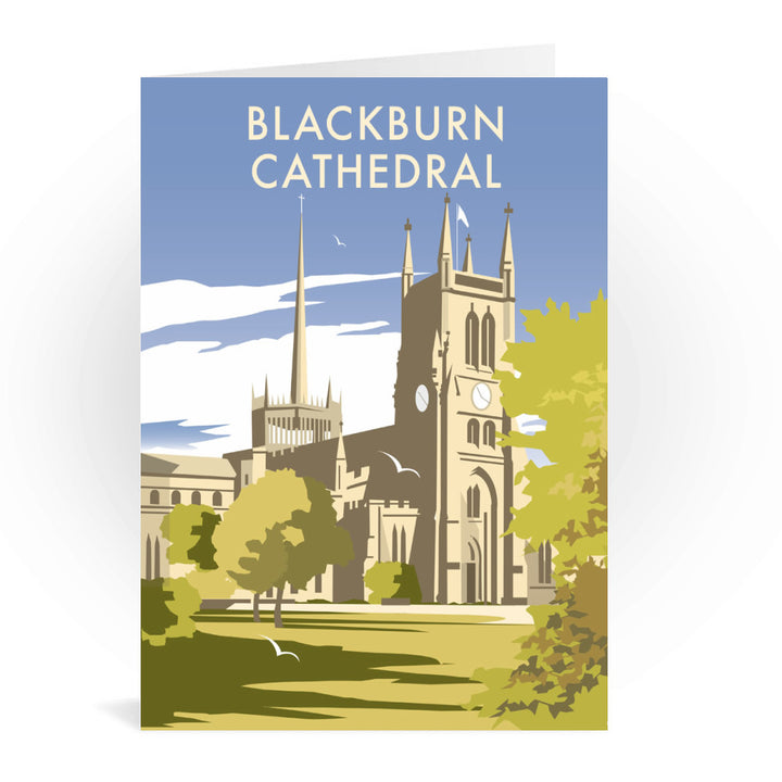 Blackburn Cathedral, Lancashire Greeting Card 7x5