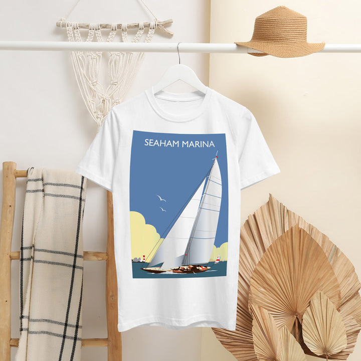 Seaham Marina T-Shirt by Dave Thompson
