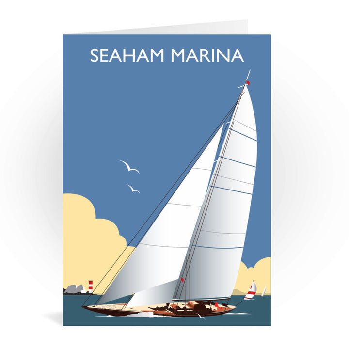 Seaham Harbour, County Durham Greeting Card 7x5