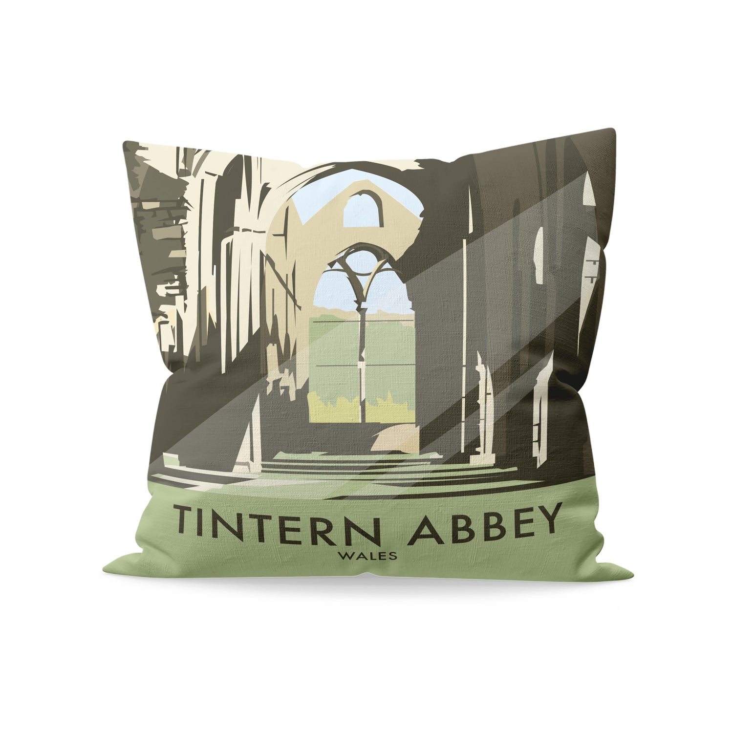 Tintern Abbey, South Wales Fibre Filled Cushion