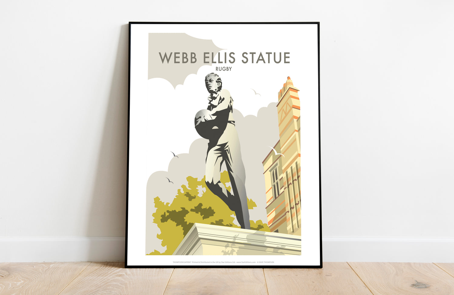 Webb Ellis Statue, Rugby - Art Print