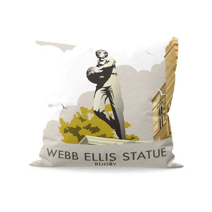 Webb Ellis Statue, Rugby Fibre Filled Cushion