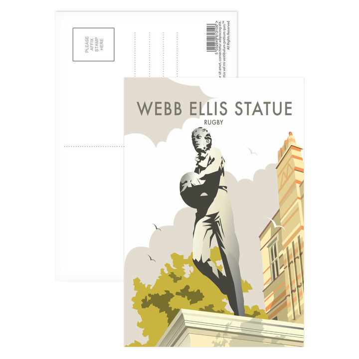 Webb Ellis Statue, Rugby Postcard Pack