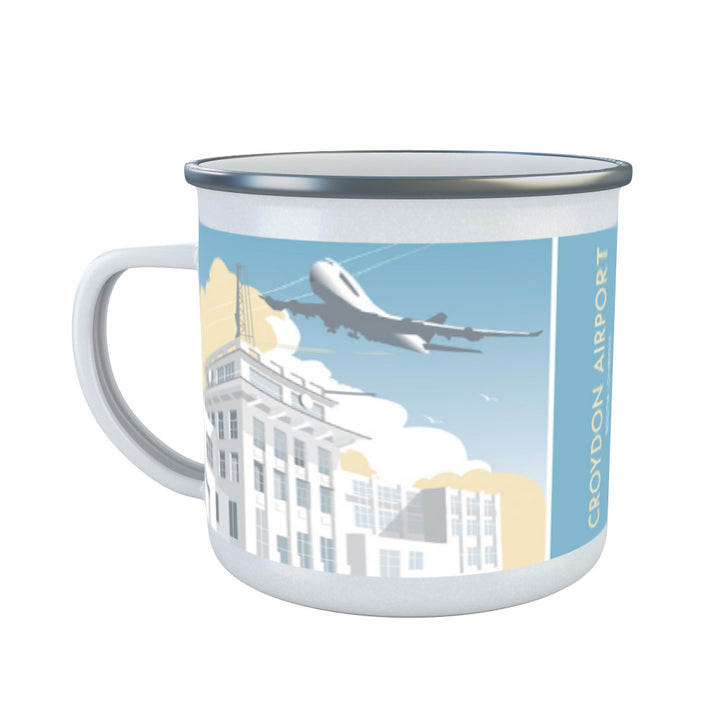 Croydon Airport, Surrey Enamel Mug