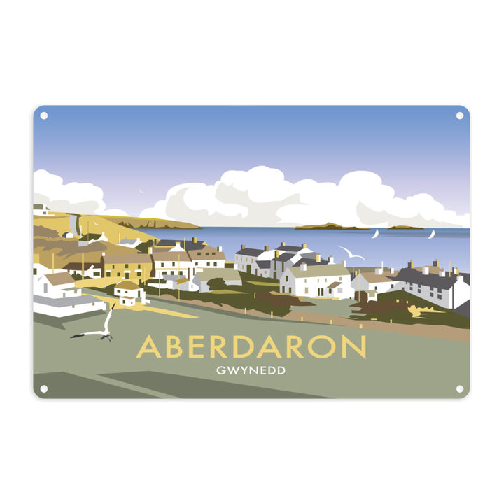 Aberdaron, South Wales Metal Sign