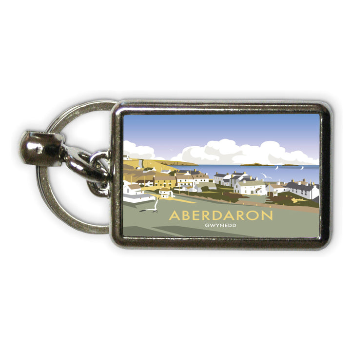 Aberdaron, South Wales Metal Keyring