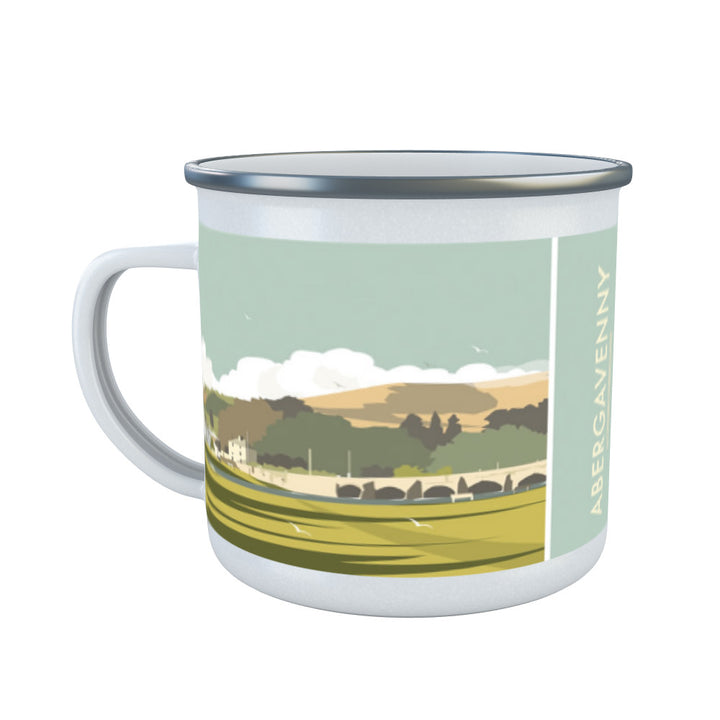 Abergavenny, South Wales Enamel Mug