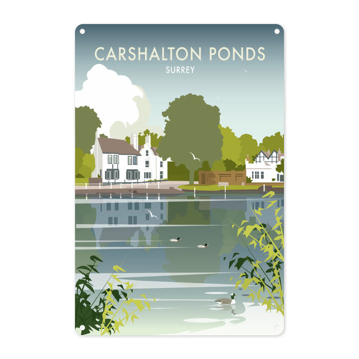 Carshalton Ponds, Surrey Metal Sign