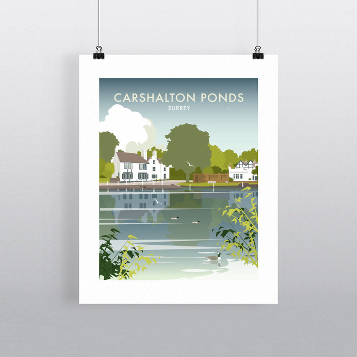 Carshalton Ponds, Surrey Fine Art Print
