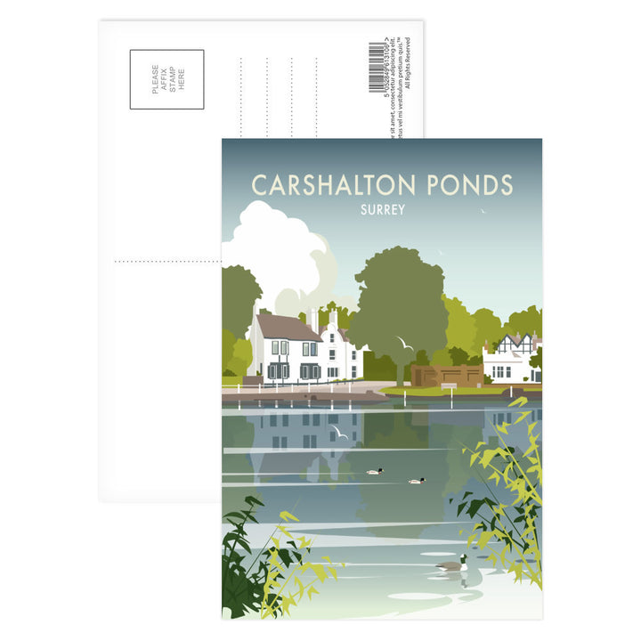 Carshalton Ponds, Surrey Postcard Pack
