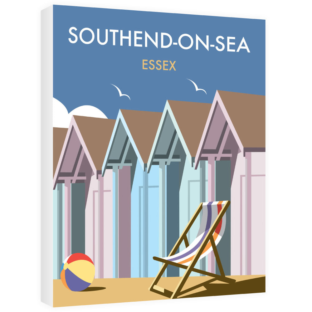 Beach Huts, Essex Canvas