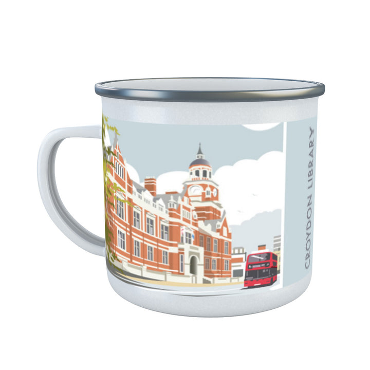 Croydon Library, Surrey Enamel Mug