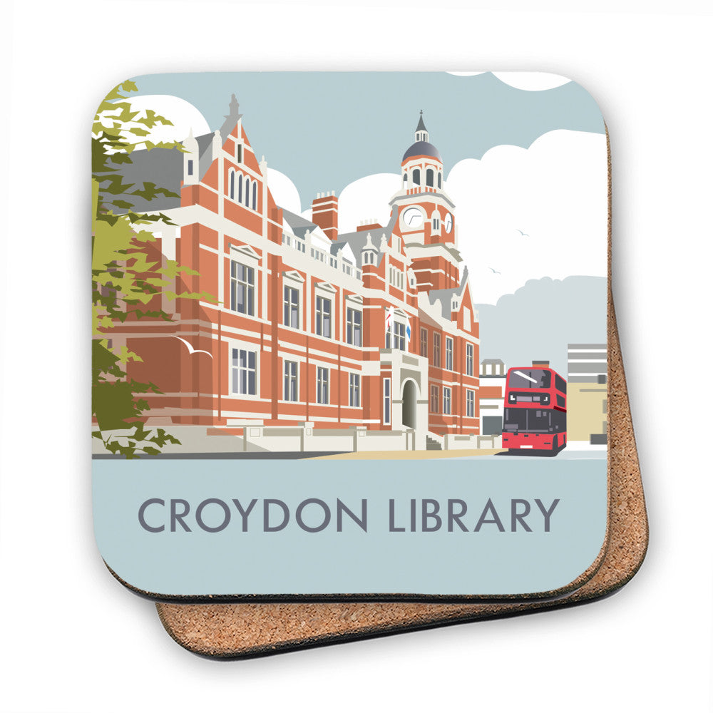 Croydon Library, Surrey MDF Coaster
