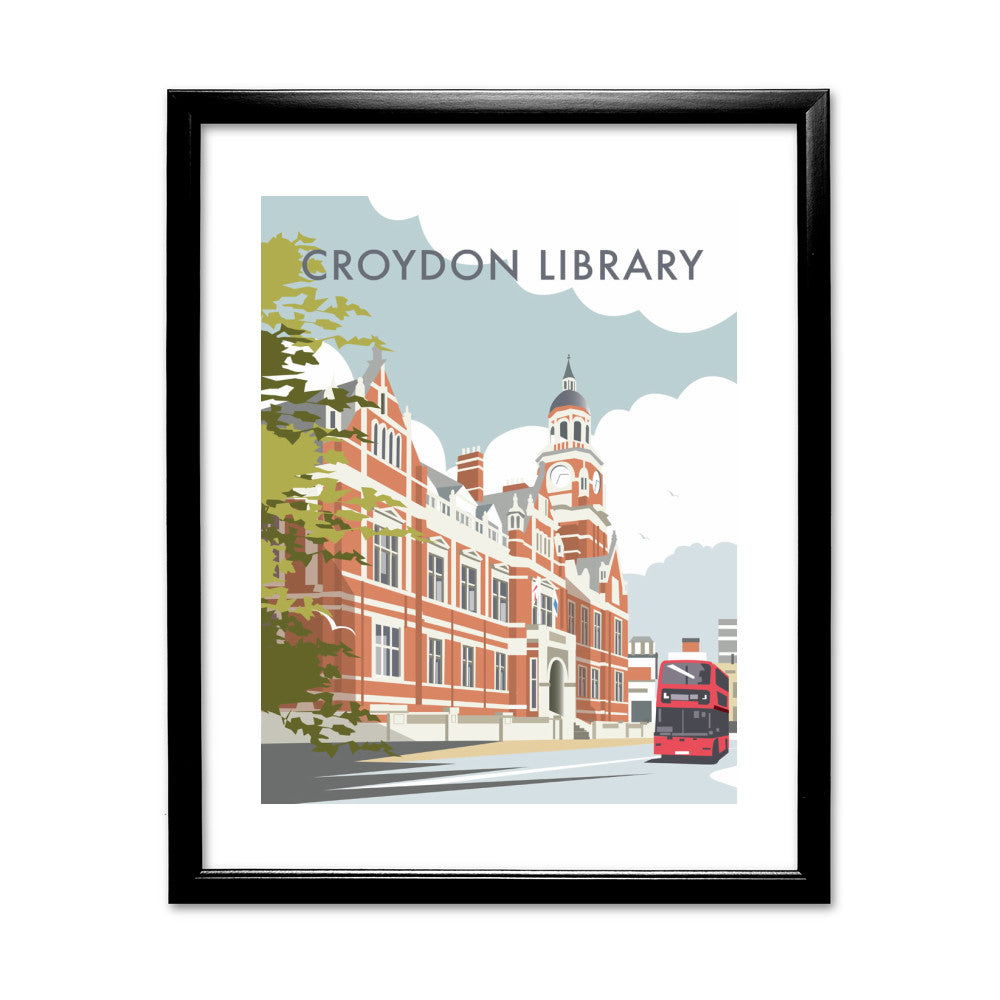 Croydon Library, Surrey - Art Print