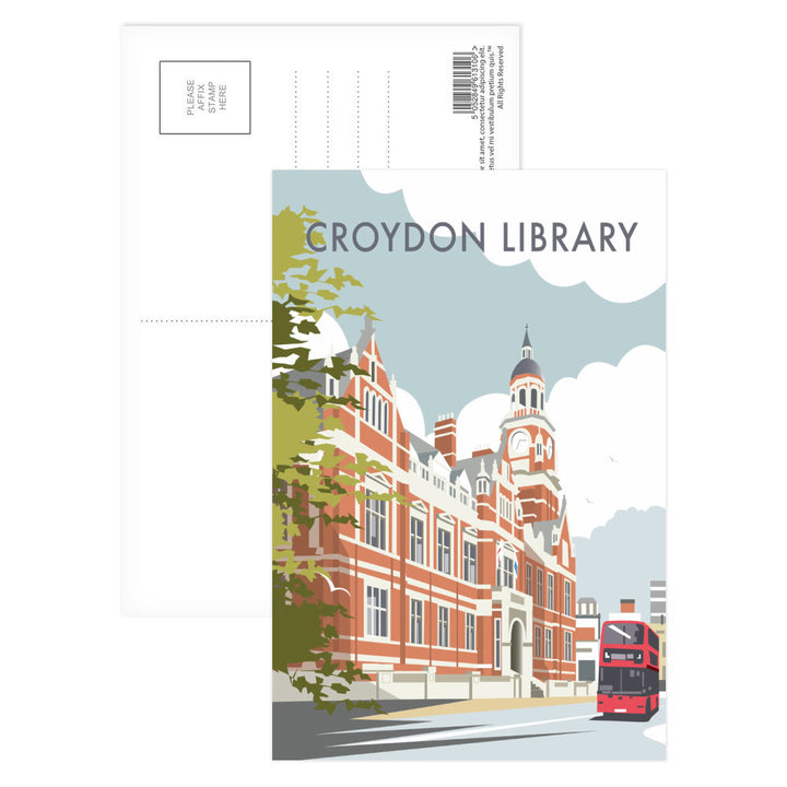 Croydon Library, Surrey Postcard Pack