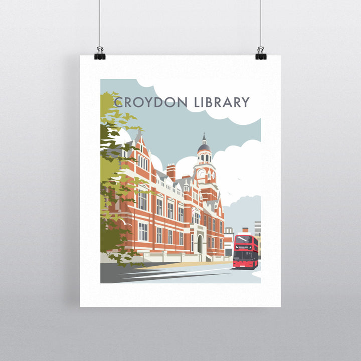 Croydon Library, Surrey Fine Art Print