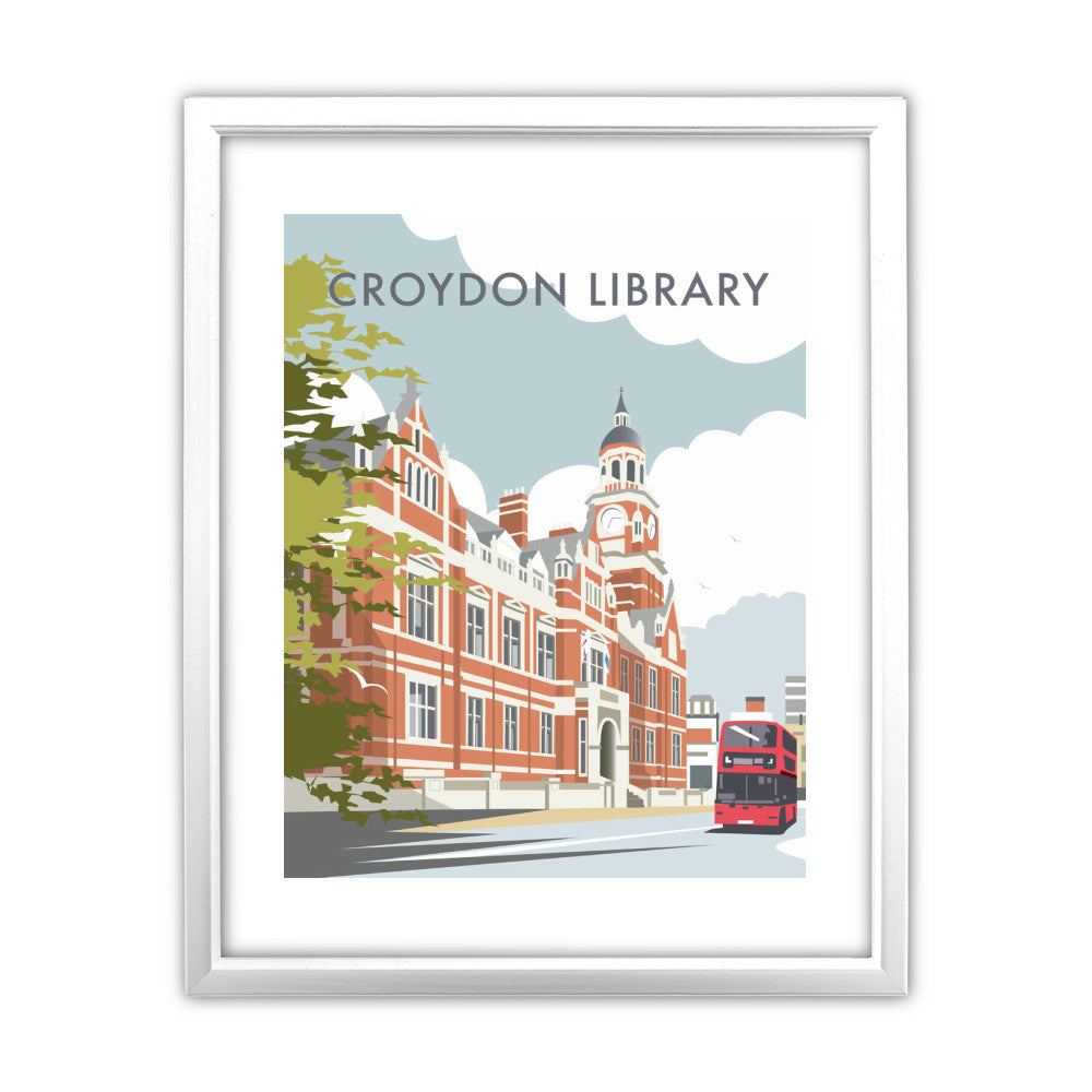 Croydon Library, Surrey - Art Print