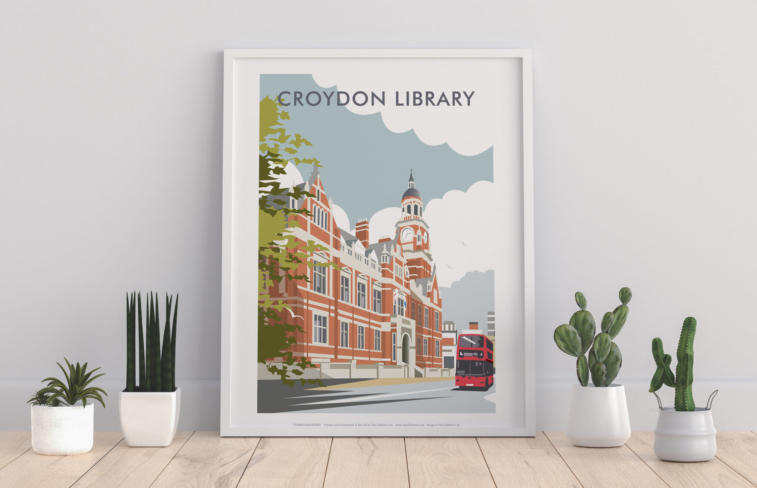 Croydon Library, Surrey - Art Print
