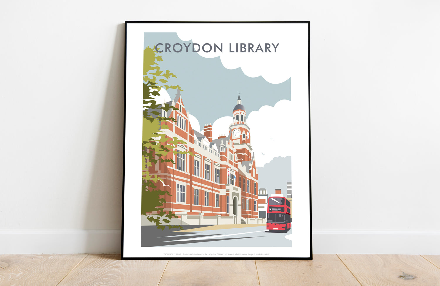 Croydon Library, Surrey - Art Print