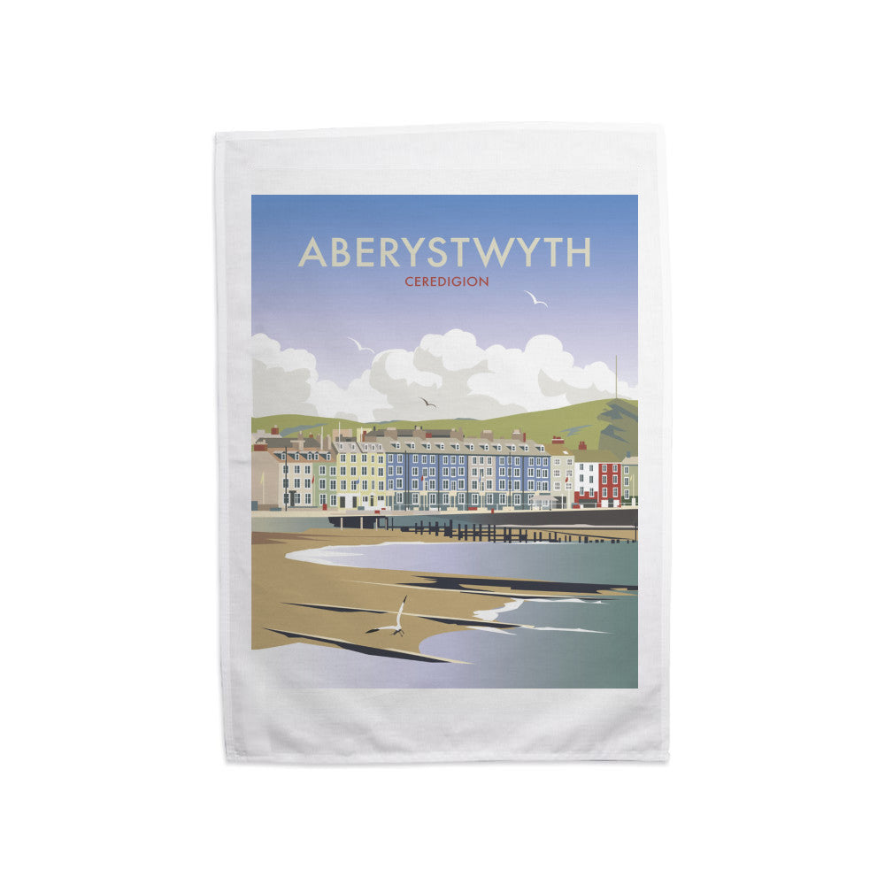 Aberystwyth, South Wales Tea Towel