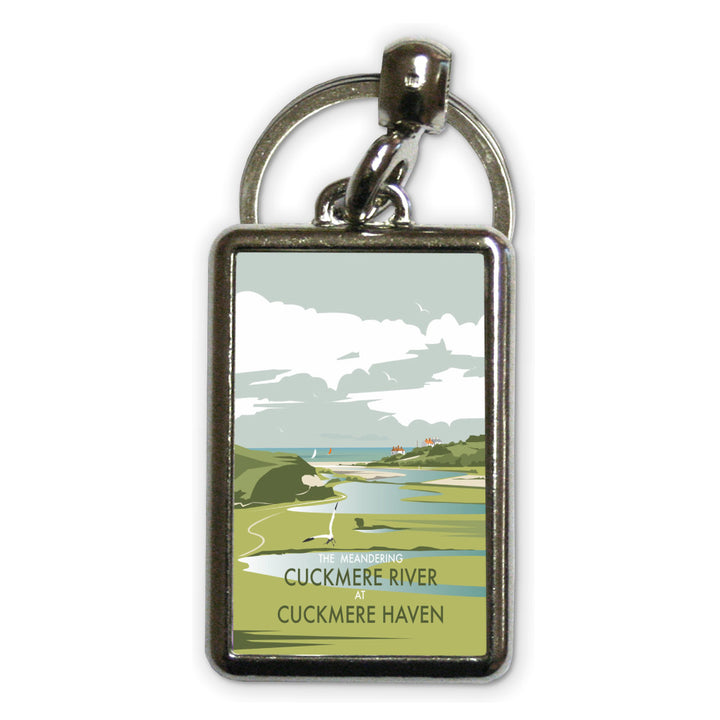 Cuckmere River, Sussex Metal Keyring