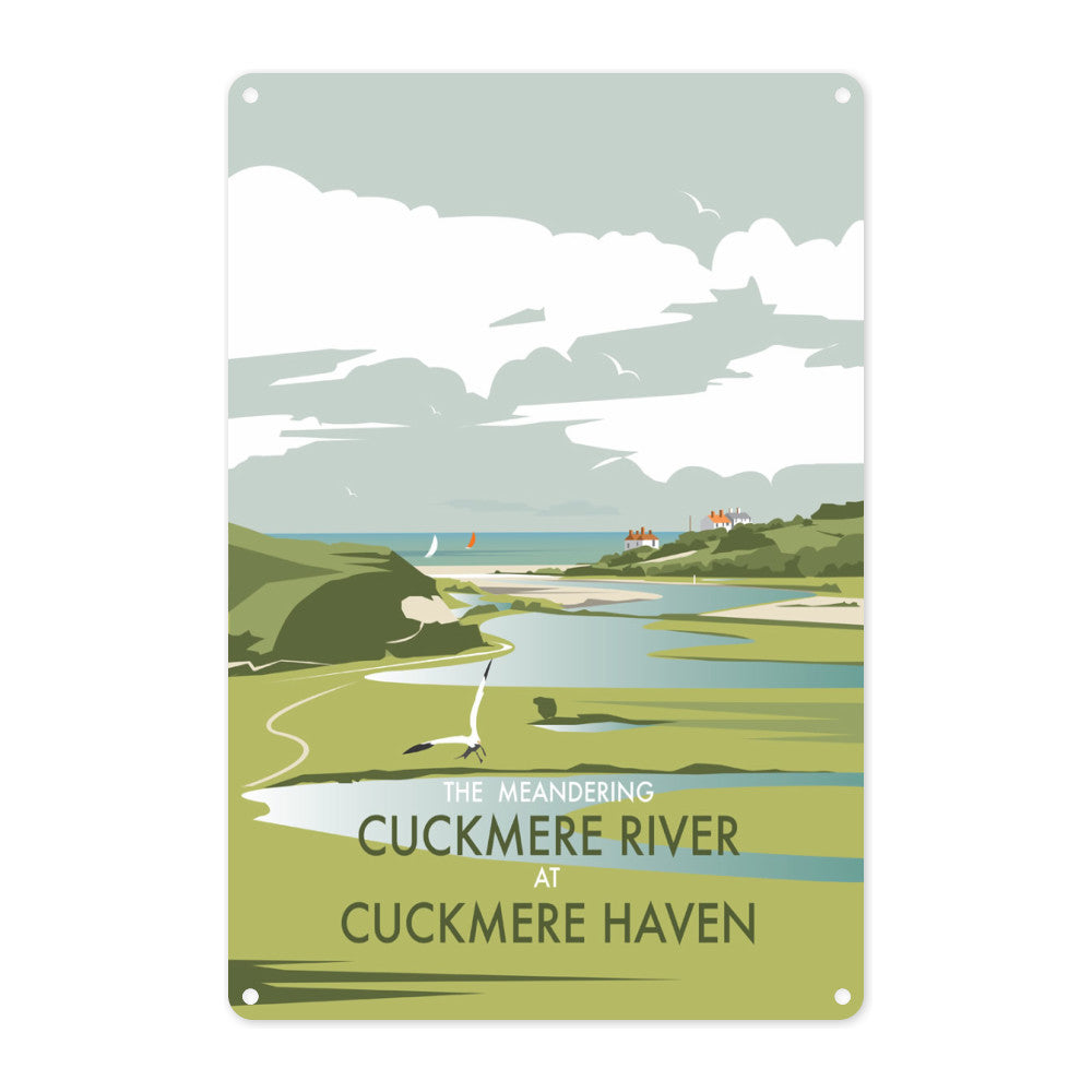Cuckmere River, Sussex Metal Sign