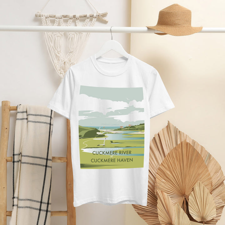 The Meandering Cuckmere River At Cuckmere Haven T-Shirt by Dave Thompson