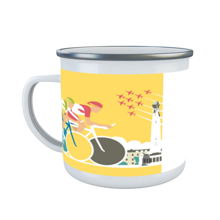 Cycling Enamel Mug