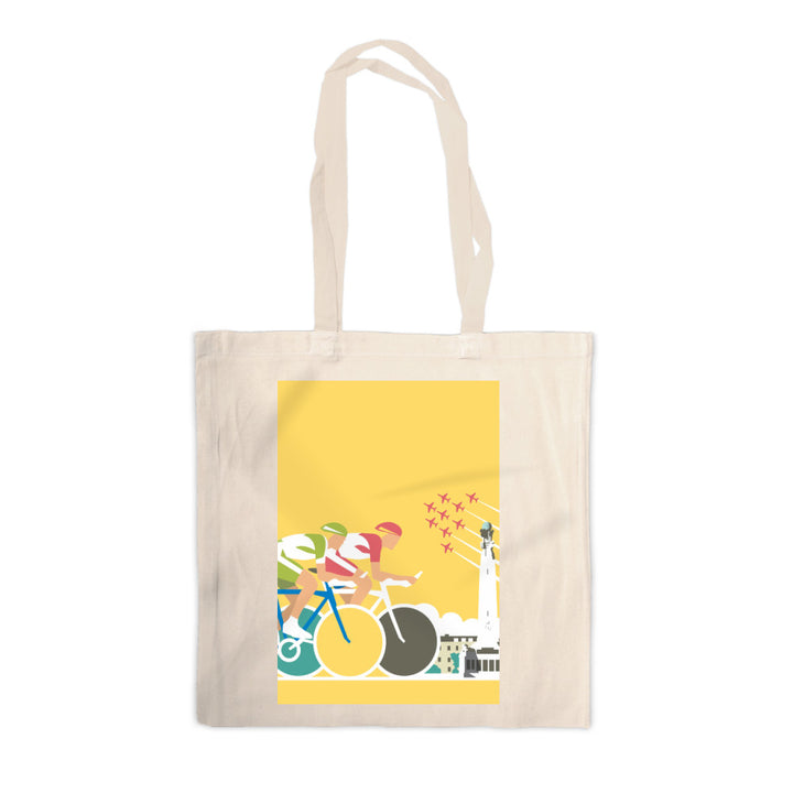 Cycling Canvas Tote Bag