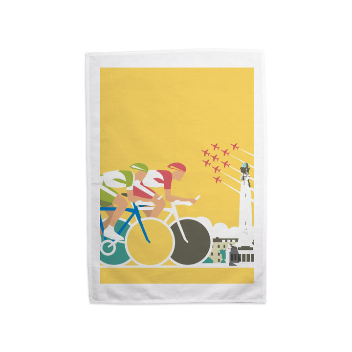 Cycling Tea Towel